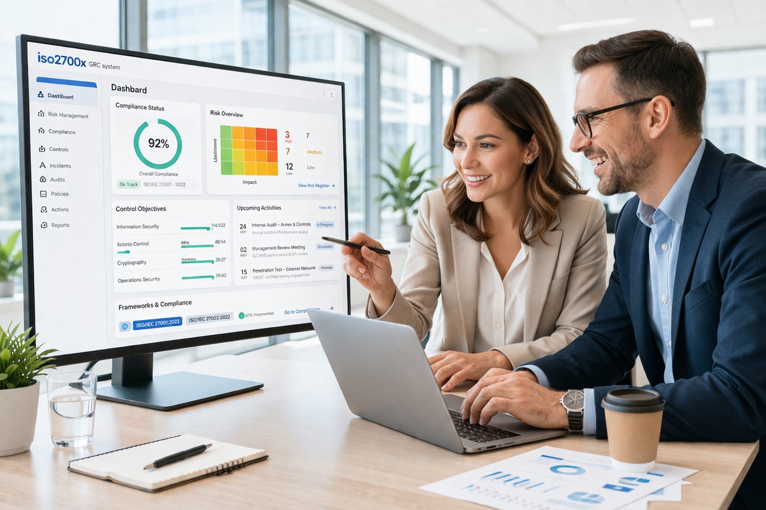 iso2700x GRC platform dashboard